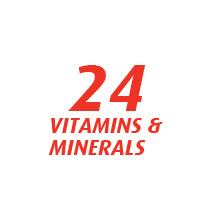 24 vitamins & minerals