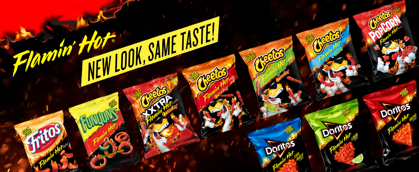 Flamin' Hot New look, same taste!